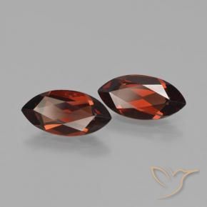 3.72 ctw Red Pyrope Garnet Stones, Natural Pyrope Garnet in Marquise Facet Shape for Sale