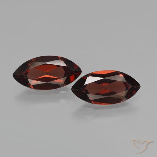 3.8 ct Marquise Cut Pyrope Garnet, 12.1 x 6 mm From Mozambique, Photo A
