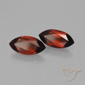 3.67 ctw Red Pyrope Garnet Stones, Natural Pyrope Garnet in Marquise Facet Shape for Sale