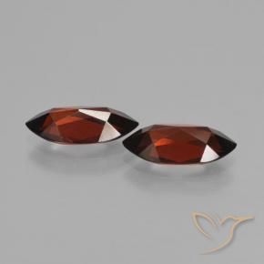 Pyrope Garnet Gemstones in 11.8 x 5.9 mm Size for Sale, Pyrope Garnet Stones in Deep Red Color