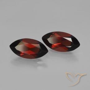4.38 ctw Red Pyrope Garnet Stones, Natural Pyrope Garnet in Marquise Facet Shape for Sale