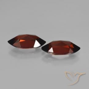 Pyrope Garnet Gemstones in 11.9 x 6 mm Size for Sale, Pyrope Garnet Stones in Dark Red Color