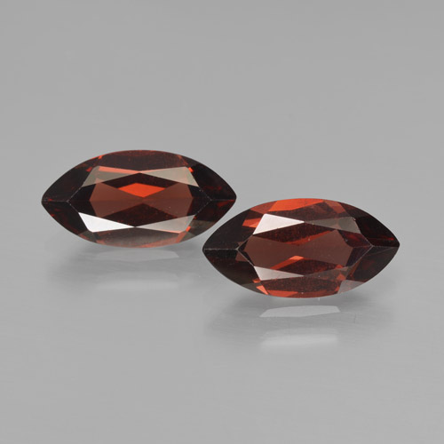 Темно-красный Гранат Пироп Камень - 2ct Фасетная Маркиза (ID: 466201)