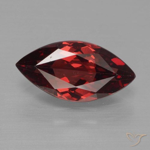 Темно-красный Гранат Пироп Камень - 1.8ct Фасетная Маркиза (ID: 466220)