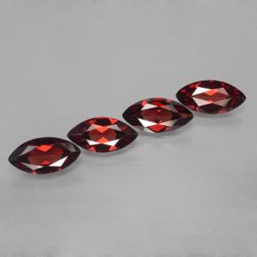 6.94 ctw Red Pyrope Garnet Stones, Natural Pyrope Garnet in Marquise Facet Shape for Sale