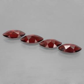 Pyrope Garnet Gemstones in 12.1 x 6 mm Size for Sale, Pyrope Garnet Stones in Deep Blood Red Color