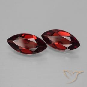 3.61 ctw Red Pyrope Garnet Stones, Natural Pyrope Garnet in Marquise Facet Shape for Sale