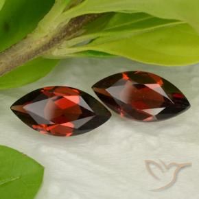 3.49 ctw Red Pyrope Garnet Stones, Natural Pyrope Garnet in Marquise Facet Shape for Sale
