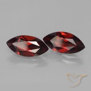 3.82 ctw Red Pyrope Garnet Stones, Natural Pyrope Garnet in Marquise Facet Shape for Sale