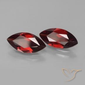 3.67 ctw Red Pyrope Garnet Stones, Natural Pyrope Garnet in Marquise Facet Shape for Sale