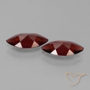 Pyrope Garnet Gemstones in 12.1 x 6.1 mm Size for Sale, Pyrope Garnet Stones in Deep Blood Red Color
