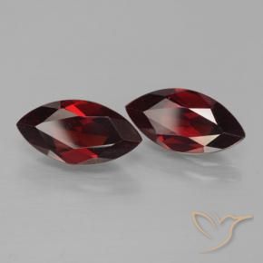 4.32 ctw Red Pyrope Garnet Stones, Natural Pyrope Garnet in Marquise Facet Shape for Sale