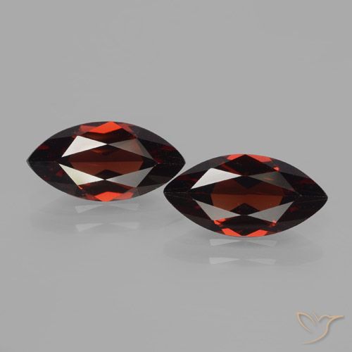 3.74 ct Marquise Cut Pyrope Garnet, 12.1 x 6 mm From Mozambique, Photo A