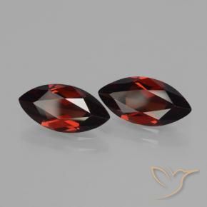 3.74 ctw Red Pyrope Garnet Stones, Natural Pyrope Garnet in Marquise Facet Shape for Sale