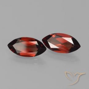3.79 ctw Red Pyrope Garnet Stones, Natural Pyrope Garnet in Marquise Facet Shape for Sale