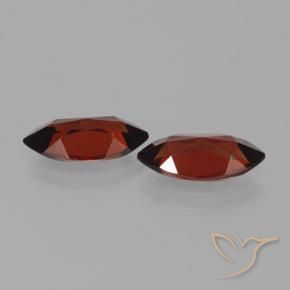 Pyrope Garnet Gemstones in 12 x 6 mm Size for Sale, Pyrope Garnet Stones in Dark Red Color
