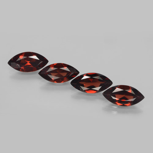 Rojo oscuro Granate Piropo Gema - 1.7ct Forma marquesa (ID: 466276)