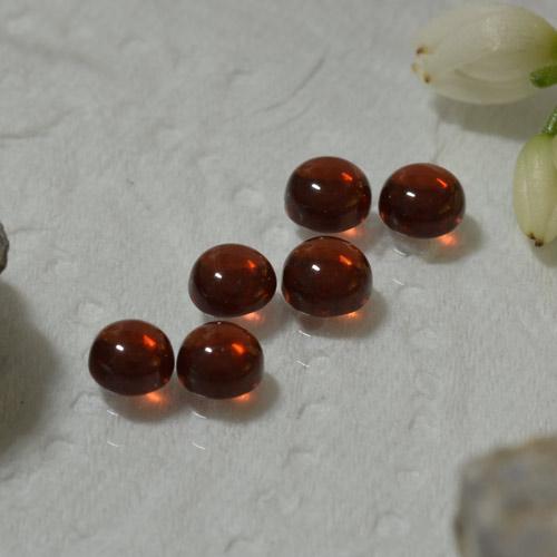 Medium Red Pyrope Garnet Gem - 0.4ct Round Cabochon (ID: 467293)
