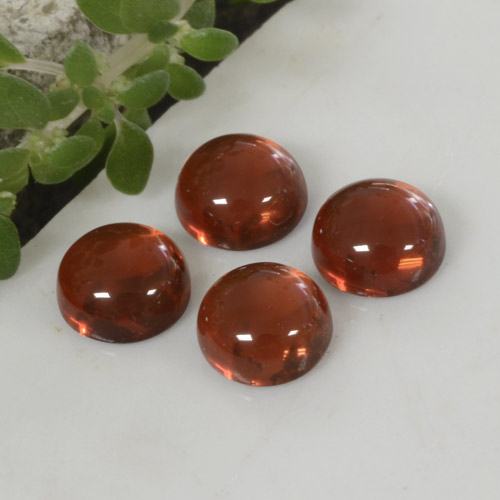Medium Red Гранат Пироп Камень - 0.4ct Круглый Кабошон (ID: 467363)