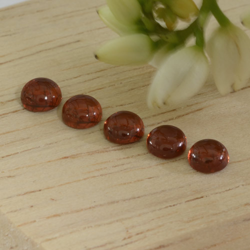 Sangria Red Pyrope Garnet Gem - 0.4ct Round Cabochon (ID: 467414)