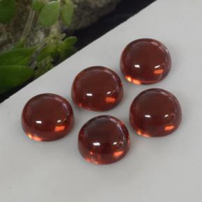 Deep Red Pyrope Garnet Gem - 0.4ct Round Cabochon (ID: 467416)