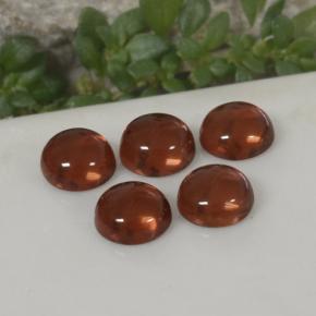 Dark Red Pyrope Garnet Gem - 0.4ct Round Cabochon (ID: 467419)