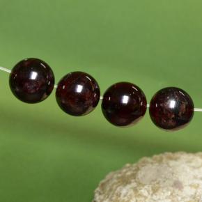 45ct Drilled Sphere Deep Red Pyrope Garnet for sale thumb image of 45ct Drilled Sphere Deep Red Pyrope Garnet (ID: 469937)