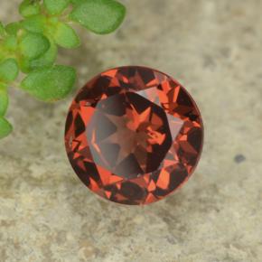 0.97 ct Red Pyrope Garnet Stone, Natural Pyrope Garnet in Round Facet Shape for Sale