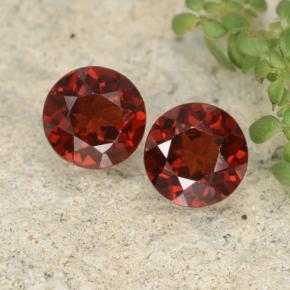 Currant Red Pyrope Garnet Gem - 1ct Round Facet (ID: 478119)
