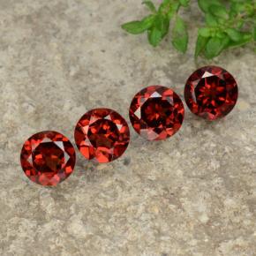 Deep Red Pyrope Garnet Gem - 1ct Round Facet (ID: 478248)