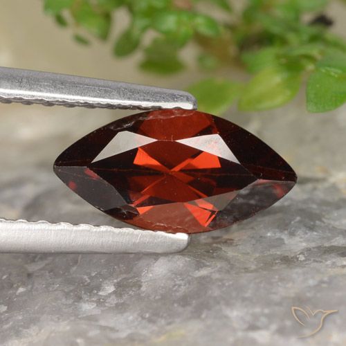 1.20ct Natural Dark Red Pyrope Garnet, Marquise, VVS-VS