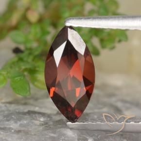 1.20 ct Red Pyrope Garnet Stone, Natural Pyrope Garnet in Marquise Facet Shape for Sale