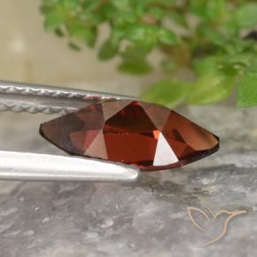 Pyrope Garnet Gemstone in 9.9 x 5.1 mm Size for Sale, Pyrope Garnet Stone in Dark Red Color