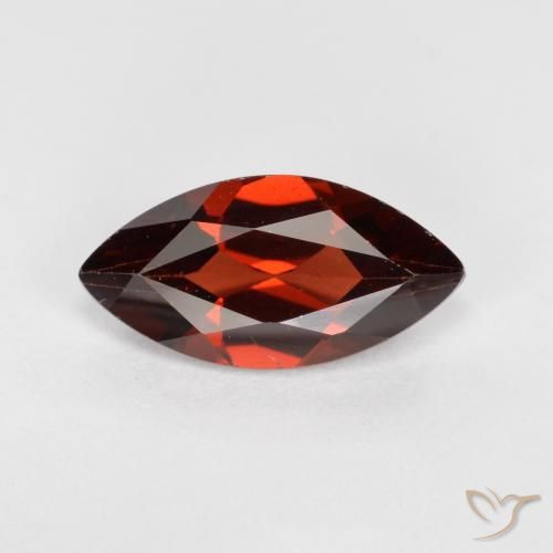 Deep Blood Red Pyrope Garnet Gem - 1.3ct Marquise Facet (ID: 478936)