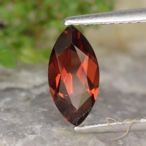 1.17 ct Red Pyrope Garnet Stone, Natural Pyrope Garnet in Marquise Facet Shape for Sale