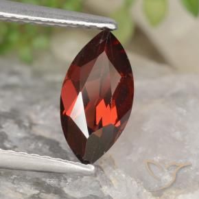 1.30 ct Red Pyrope Garnet Stone, Natural Pyrope Garnet in Marquise Facet Shape for Sale