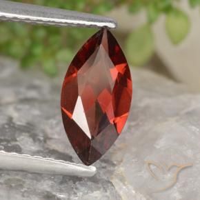 1.16 ct Red Pyrope Garnet Stone, Natural Pyrope Garnet in Marquise Facet Shape for Sale