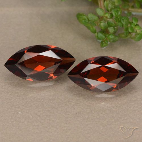 2.25ctw Natural Deep Red Pyrope Garnet, Marquise, VVS-VS