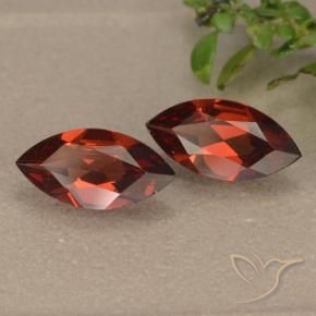 1.88 ctw Red Pyrope Garnet Stones, Natural Pyrope Garnet in Marquise Facet Shape for Sale