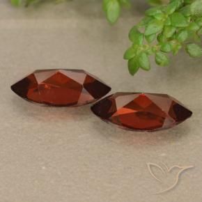 Pyrope Garnet Gemstones in 10 x 5 mm Size for Sale, Pyrope Garnet Stones in Medium Red Color