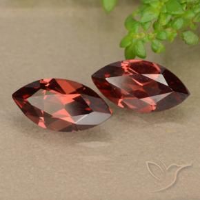 2.63 ctw Red Pyrope Garnet Stones, Natural Pyrope Garnet in Marquise Facet Shape for Sale
