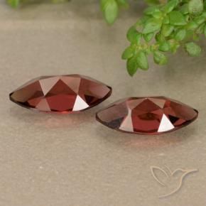 Pyrope Garnet Gemstones in 10.1 x 5.1 mm Size for Sale, Pyrope Garnet Stones in Dark Red Color
