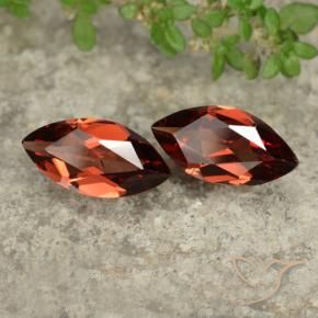 2.34 ctw Red Pyrope Garnet Stones, Natural Pyrope Garnet in Marquise Facet Shape for Sale