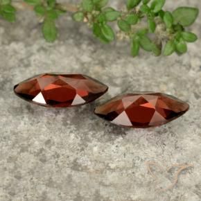 Pyrope Garnet Gemstones in 10.2 x 5.1 mm Size for Sale, Pyrope Garnet Stones in Scarlet Red Color