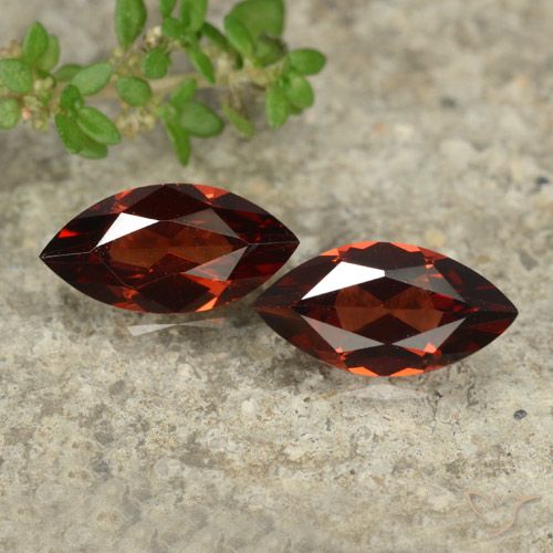 2.36 ct Marquise Cut Pyrope Garnet, 10.1 x 5.1 mm From Mozambique, Photo A