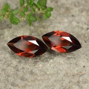 2.40 ctw Red Pyrope Garnet Stones, Natural Pyrope Garnet in Marquise Facet Shape for Sale