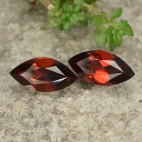2.54 ctw Red Pyrope Garnet Stones, Natural Pyrope Garnet in Marquise Facet Shape for Sale