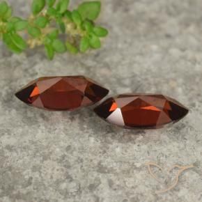 Pyrope Garnet Gemstones in 10 x 5 mm Size for Sale, Pyrope Garnet Stones in Merlot Red Color