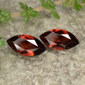 2.28 ctw Red Pyrope Garnet Stones, Natural Pyrope Garnet in Marquise Facet Shape for Sale