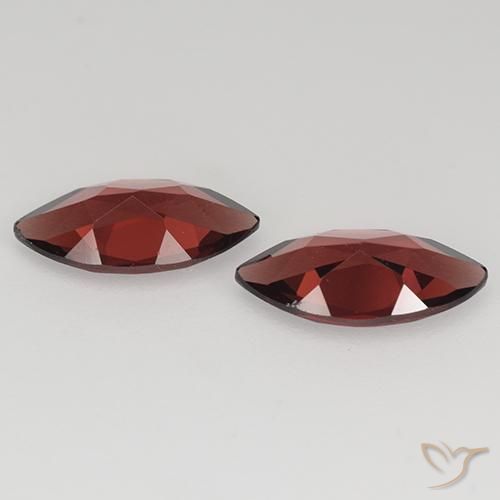Pyrope Garnet Gemstones in 10 x 5.1 mm Size for Sale, Pyrope Garnet Stones in Dark Red Color